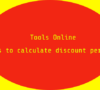 Tools calculate percentage discount, calculate percentage increase